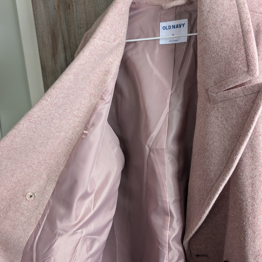 Old Navy Women's Pink Peacoat - Picture 2 of 4